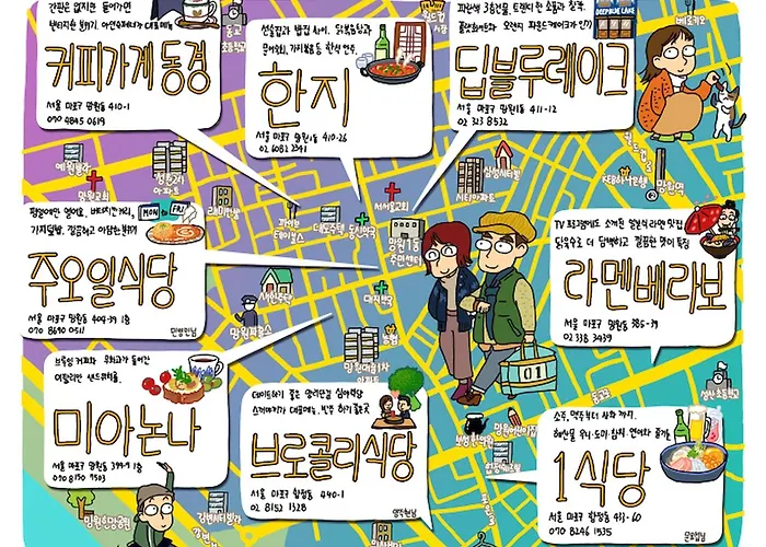 Mangwon Market And Han-river